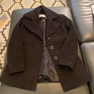Jessica Simpson Winter Peacoat with Oversized Collar - Size Small